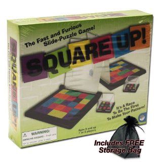 Mindware Square Up Slide Puzzle Game with FREE Storage Bag Toys & Games