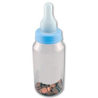 Baby Bottle Piggy Bank  (Blue) Item# 793  Toy Banks  Baby