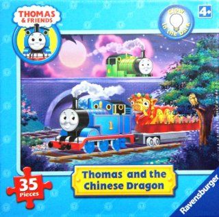 Ravensburger Thomas & Friends Glow in the Dark Puzzle Thomas and the Chinese Dragon 35 Pieces Puzzle Toys & Games