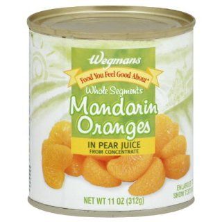 Wgmns Food You Feel Good About Oranges, Mandarin, Whole Segments, in Pear Juice, 11 Oz. (Pack of 8)  Beverages  Grocery & Gourmet Food