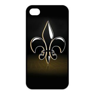 iPhone4/4s Sleek & Wearproof NFL New Orleans Saints Football Logo Case Cell Phones & Accessories