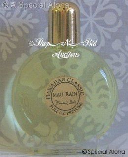 Hawaiian Maui Rain Perfume in Clear Glass Bottle 1 oz by Edward Bell 