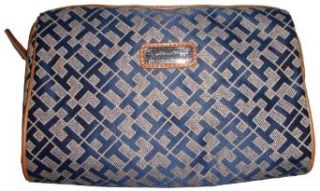 Tommy Hilfiger Women's/Girl's Cosmetic Bag, Blue/Gray Alpaca Clothing