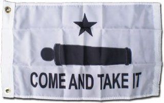 Come and Take It (Cannon)   12" x 18" Nylon Gonzales Flag  Patio, Lawn & Garden