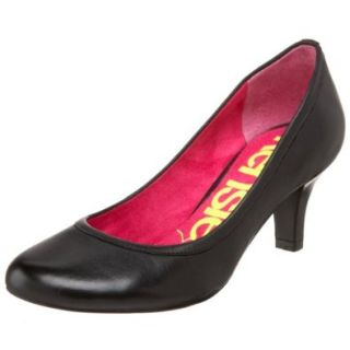 Kensie Girl Women's Lisa Nappa Round Toe Pump,Black Oxford,7 M US Shoes