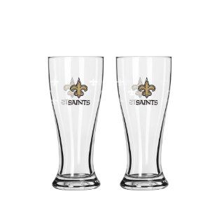 NFL New Orleans Saints 2.5 Ounce Mini Pilsners (Pack of 2)  Beer Glasses  Sports & Outdoors