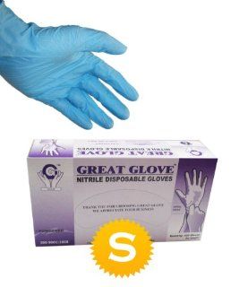 Nitrile Powdered Glove   100 Gloves per box   Size Small   Non Sterile Disposable Safety Gloves  