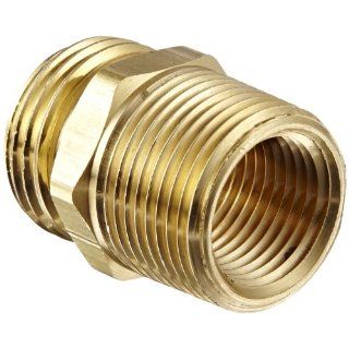 Dixon BA776 Brass Fitting, Adapter, 3/4" GHT Male x 3/4" NPTF Male Industrial Hose Fittings