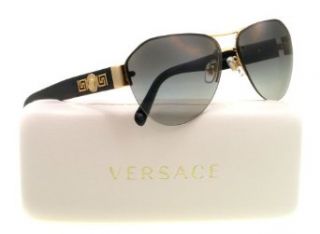 Versace VE2143 Sunglasses 100211 Gold (Gray Gradient Lens) 59mm Versace Clothing