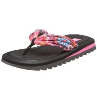 Skechers Cali Women's Heatwaves Batik Thong Sandal,Pink,6 M US Shoes