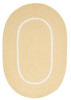 Silhouette Braided Kids Pale Banana 10' Round Colonial Mills Rug   Area Rugs