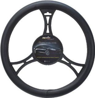 Moda Motorsports 9013 Black Large Smooth Leatherette Steering Wheel Cover Automotive