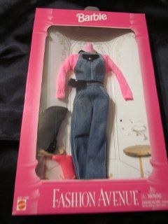 1995 Barbie Fashion Avenue denim overalls set Toys & Games