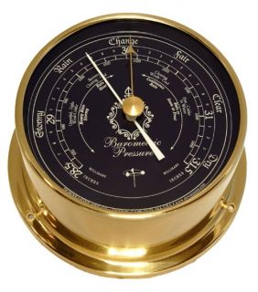 Downeaster Blue Dial Standard Barometer   Weather Stations
