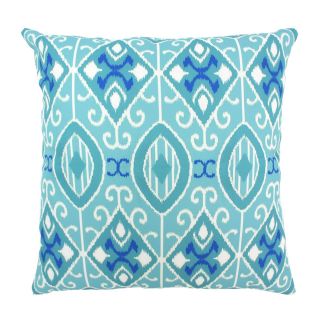 Divine Designs Eva Outdoor Pillow   20L x 20W in.   Aqua   Outdoor Pillows