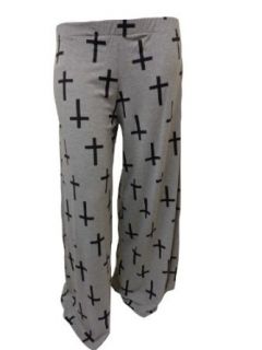 XclusiveCollection Womens Plus Palazzo Trousers Cross Print