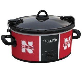 Collegiate Crock Pot Cook & Carry Slow Cooker   6 Quart (Nebraska Cornhuskers) Kitchen & Dining