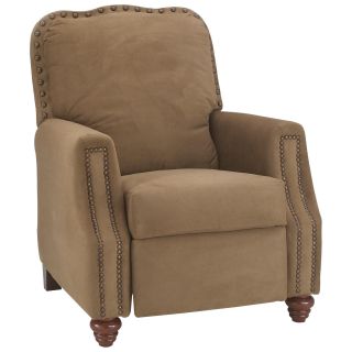 Pacific Fabric Recliner with Nail Heads   Upholstered Club Chairs