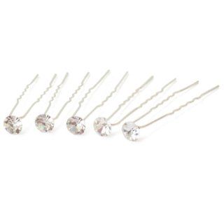 10 Wedding Prom Flower Crystal Hair Pins Sticks Clips 6.2cm Brooches And Pins Jewelry