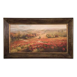 Red Poppy Panorama   58W x 34H in.   Framed Wall Art