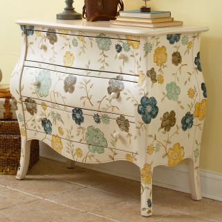 Hammary Hidden Treasures 3 Drawer Floral Chest   Decorative Chests