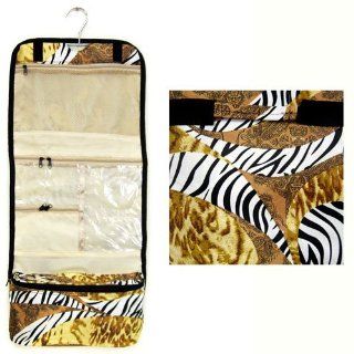 Animal Print Hanging Travel Toiletry Jewelry Cosmetic Bag  Makeup Travel Cases And Holders  Beauty