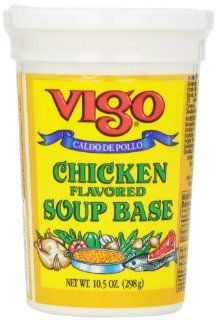Vigo Chicken Flavored Soup Base, 10.5 Ounce Jars (Pack of 6)  Soups Stews And Stocks  Grocery & Gourmet Food