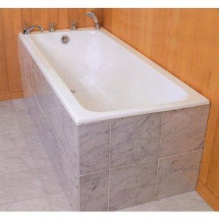 Sunrise Specialty Cast Iron Drop In Tub 807 72 White   Drop In Bathtubs  