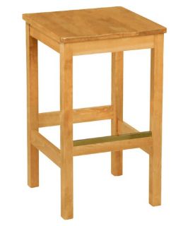 Regal Belvedere 26 in. Backless Square Counter Stool with Wood Seat   Bar Stools