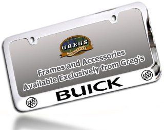 Buick License Plate Frame (Chrome Brass) Automotive