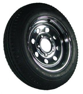 5 hole 12" x4" Chrome Modular Trailer Wheel and Tire (785 lb. capacity) Automotive