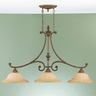 Feiss F2111/3BRB Stirling Castle Chandelier   16.25W in. British Bronze   Ceiling Lighting