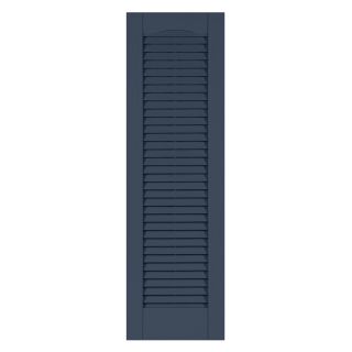 Perfect Shutters 16.25W in. Louvered Cathedral Top Vinyl Shutters   Exterior Window Shutters