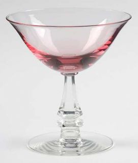 Tiffin Franciscan Wistaria Pink Champagne/Tall Sherbet   Stem #17477, Pink