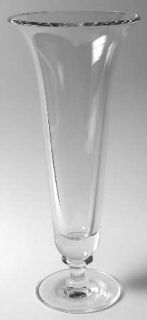 Wedgwood Classic Straight Vase   Vera Wang, Clear, Wafer In Stem