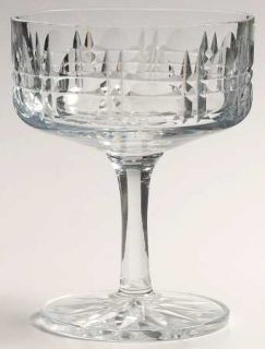 Wedgwood Wwc3 Champagne/Tall Sherbet   Cut Arch/Spike Design On Bowl,Cut Foot