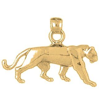 Gold Plated 925 Sterling Silver Panther Pendant Jewels Obsession Jewelry