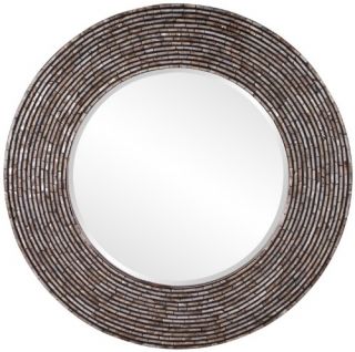 Orlando Mother of Pearl Inlay Round Mirror   36 diam. in.   Wall Mirrors