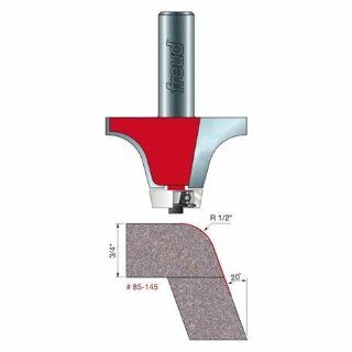 Freud 85 145 1/2 Inch Radius by 1 1/4 Inch Height 20 Degree Angle Round Over Bowl Router Bit with 1/2 Inch Shank for Corian Bowls 802, 809, 810, 871   Edge Treatment And Grooving Router Bits  