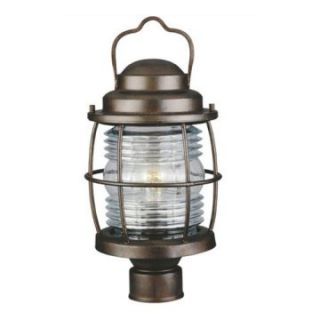 Kenroy Home Beacon Outdoor Post Lantern   18H in. Gilded Copper   Outdoor Post Lighting