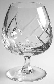 Mikasa Preview Brandy Glass   Cut Swirl Design On Bowl, No Trim