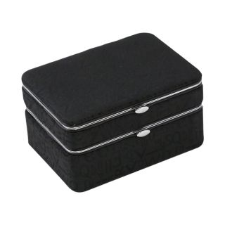 Bey Berk Travel Jewelry Box with Manicure Set   3.5W x 4.75H in.   Womens Jewelry Boxes