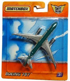 2010 Matchbox Sky Busters BOEING 787 (MBX Airways) [Green & Gray airplane] Toys & Games
