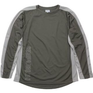 Republik Caldera Long Sleeve Mountain Bike Jersey (Medium, Stone/Tan) Clothing