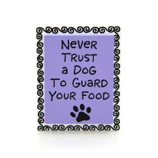 Enesco Our Name Is Mud by Lorrie Veasey Never Trust Dog Magnet 0.787 Inch   Refrigerator Magnets