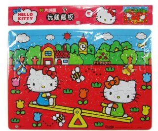80 Piece Hello Kitty See Saw Puzzle   Hello Kitty Puzzle Toys & Games