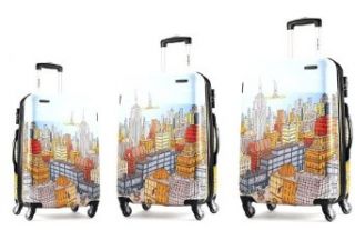 Samsonite Nyc Cityscapes 3 Piece Set 20/24/28, Blue Print, One Size Clothing