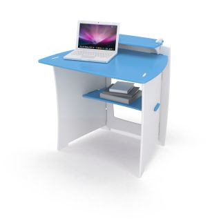 Legare Kids 34 in.Desk with Shelf   Blue and White   Elementary Desks