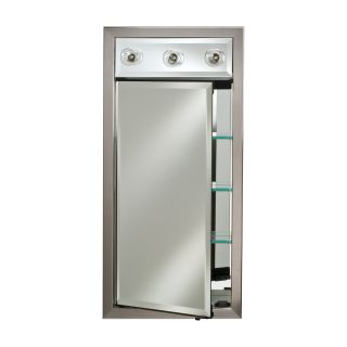 Afina Signature Collection Contemporary Lighted 24W x 34H in. Surface Mount Medicine Cabinet   Surface Mount Medicine Cabinets