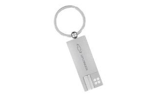 Chevrolet Uplander Rectangle Shape Keychain 4 Clear Crystals Key Chain Automotive